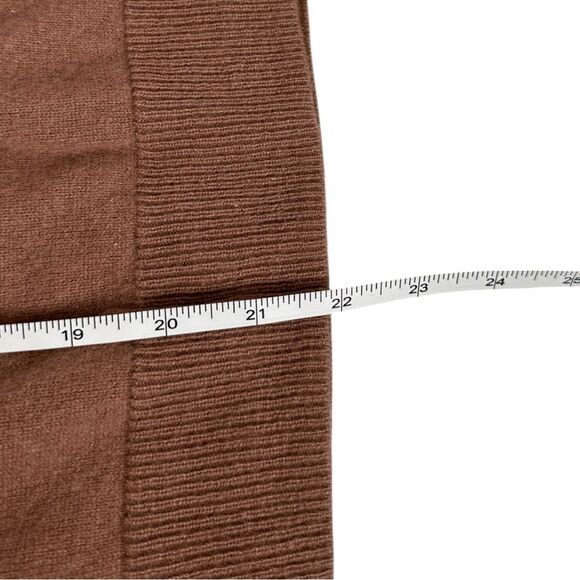 Pure Collection 100% Cashmere brown crewneck Sweater women’s small - Picture 6 of 6